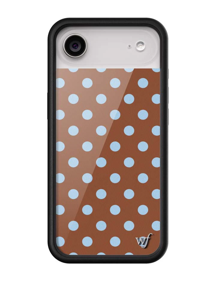 Polka Dot | Brown and Blue iPhone Case - Image 10