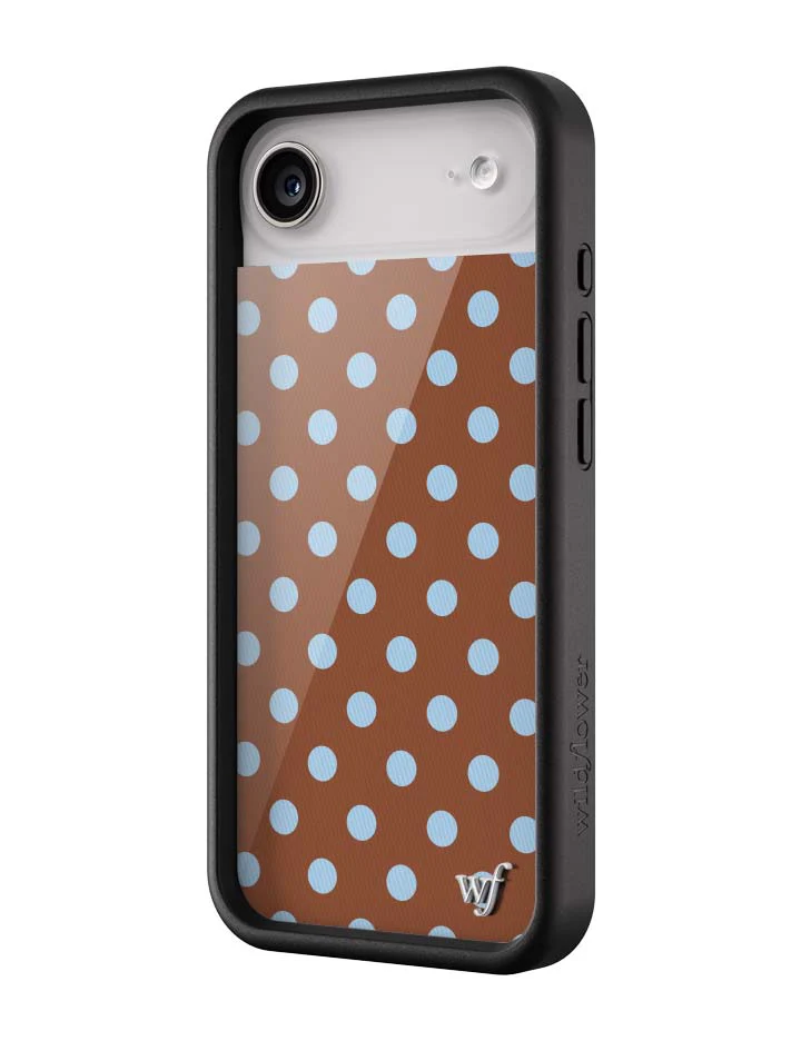 Polka Dot | Brown and Blue iPhone Case - Image 11