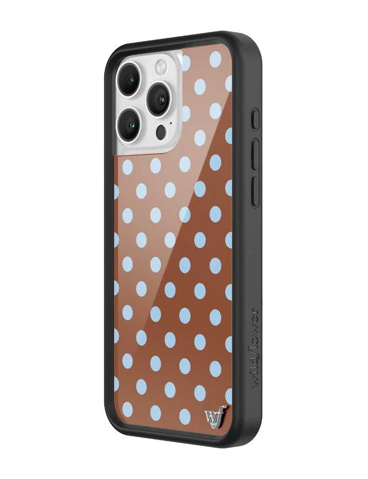 Polka Dot | Brown and Blue iPhone Case - Image 14