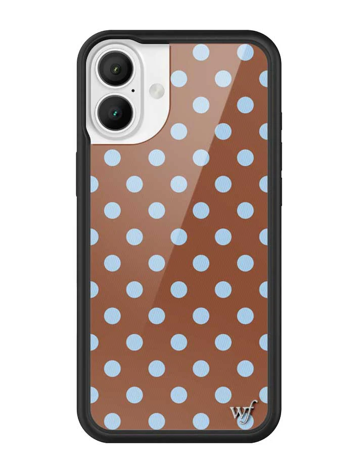 Polka Dot | Brown and Blue iPhone Case - Image 15