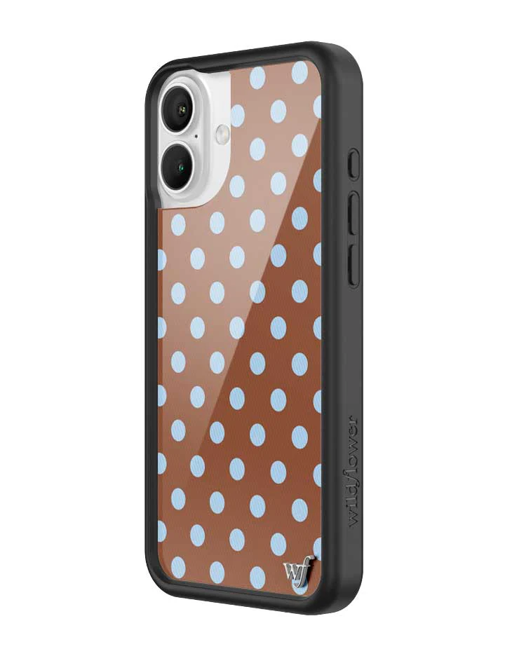 Polka Dot | Brown and Blue iPhone Case - Image 16