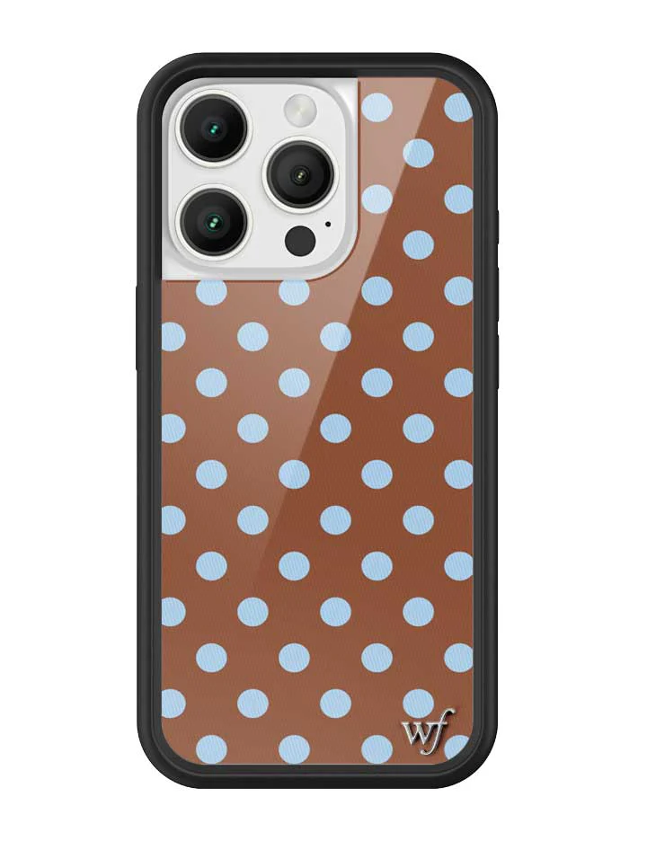 Polka Dot | Brown and Blue iPhone Case - Image 17