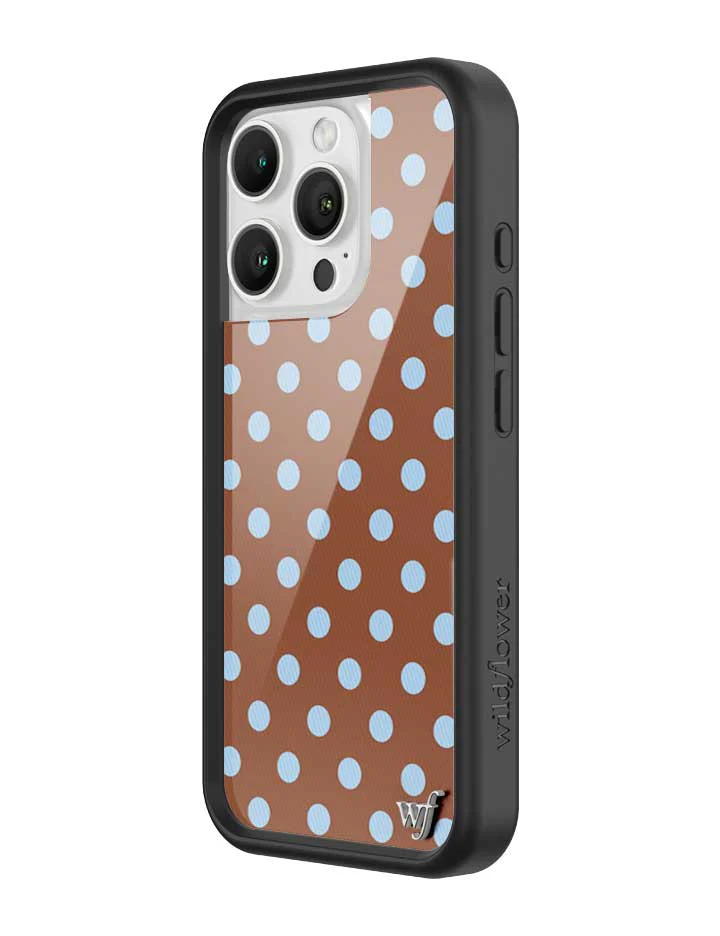 Polka Dot | Brown and Blue iPhone Case - Image 18