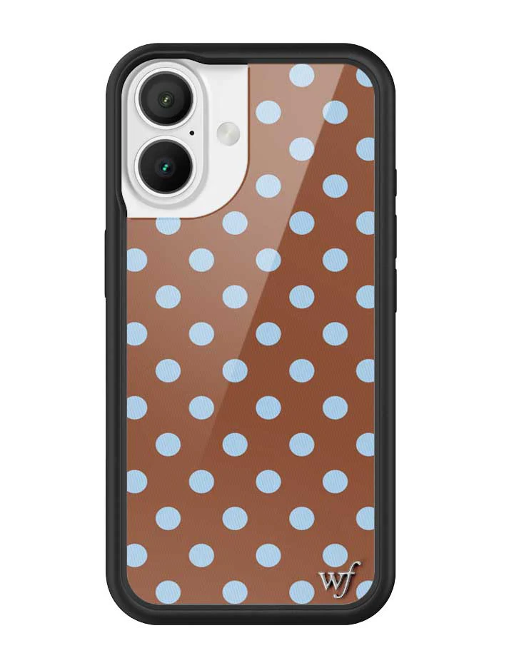 Polka Dot | Brown and Blue iPhone Case - Image 19