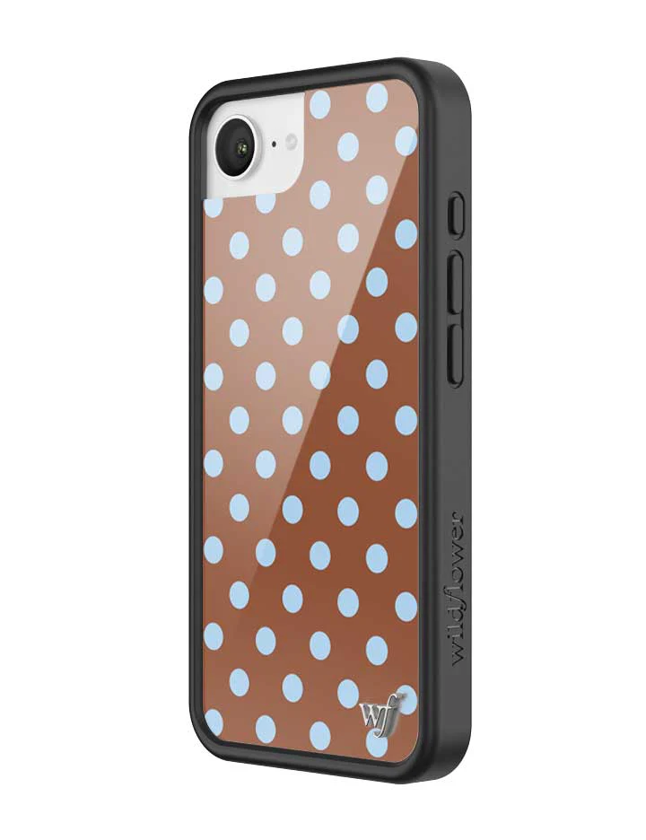 Polka Dot | Brown and Blue iPhone Case - Image 22
