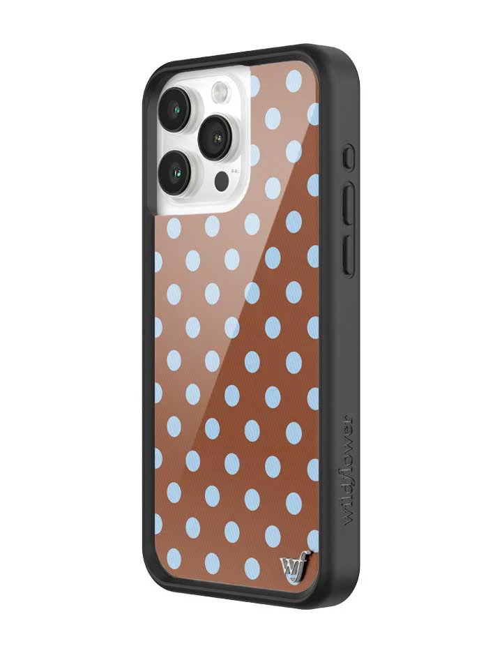 Polka Dot | Brown and Blue iPhone Case - Image 24