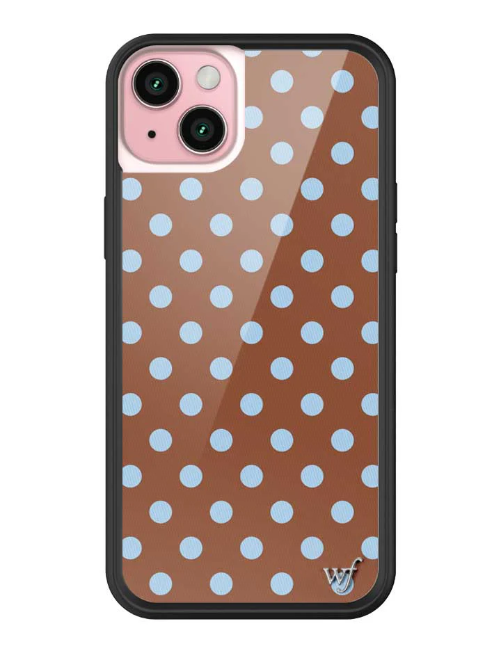 Polka Dot | Brown and Blue iPhone Case - Image 25