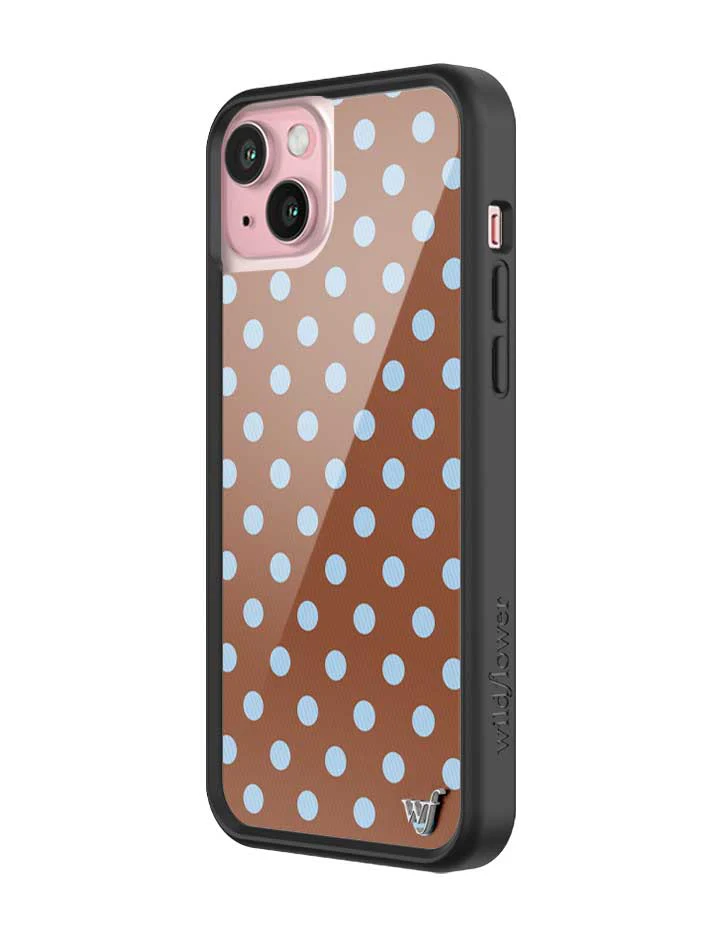 Polka Dot | Brown and Blue iPhone Case - Image 26
