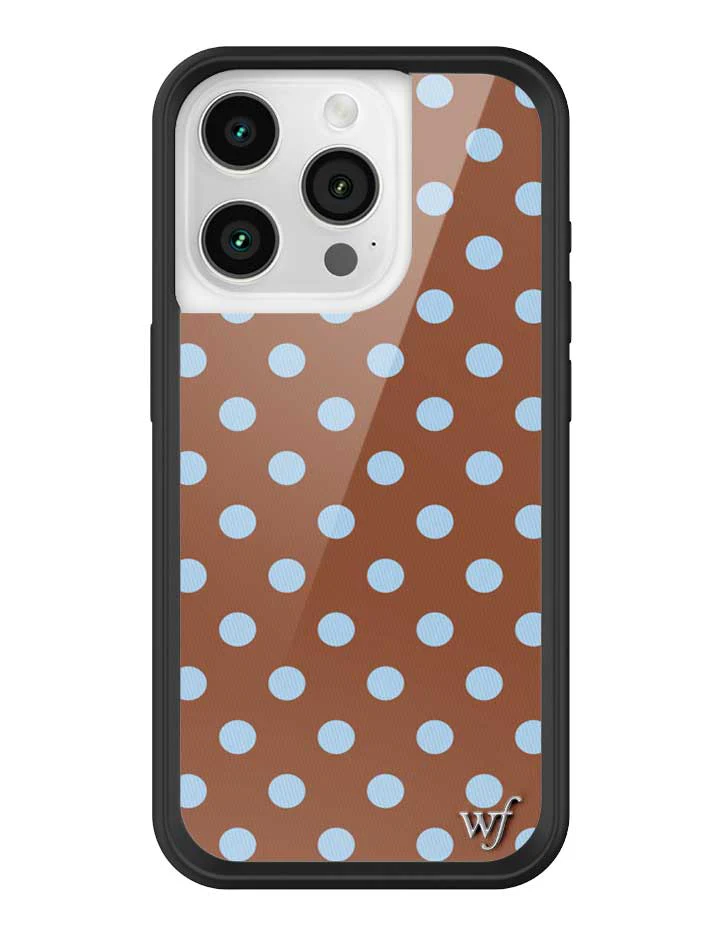 Polka Dot | Brown and Blue iPhone Case - Image 27