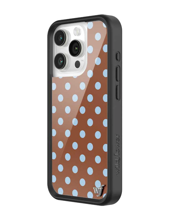 Polka Dot | Brown and Blue iPhone Case - Image 28