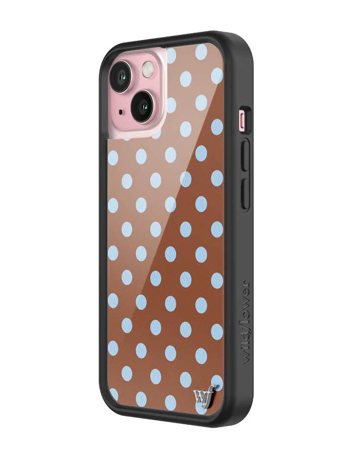 Polka Dot | Brown and Blue iPhone Case - Image 30