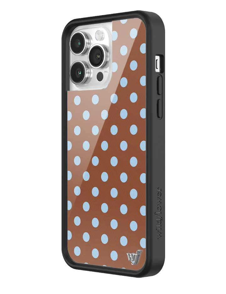 Polka Dot | Brown and Blue iPhone Case - Image 32