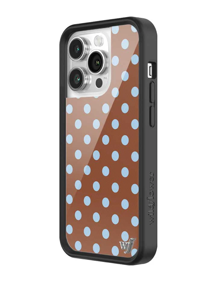 Polka Dot | Brown and Blue iPhone Case - Image 34