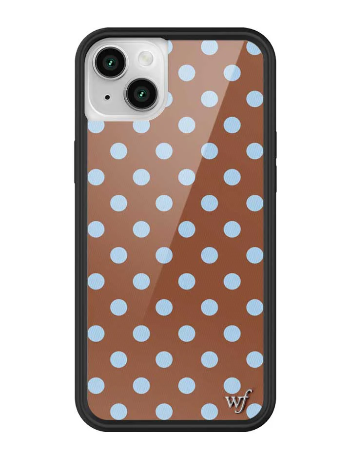 Polka Dot | Brown and Blue iPhone Case - Image 35
