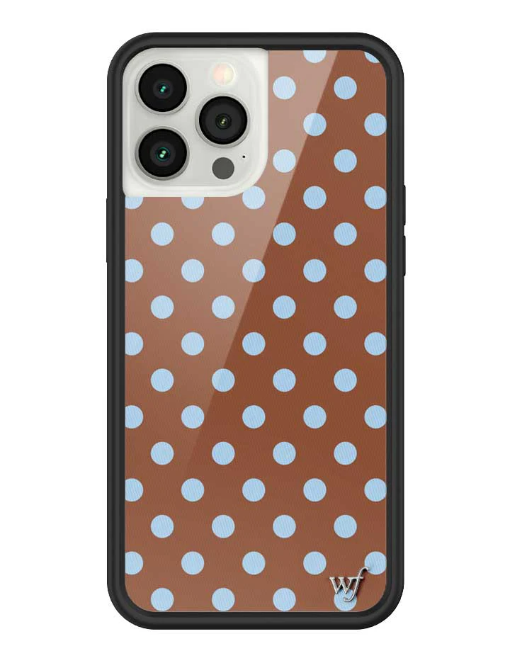 Polka Dot | Brown and Blue iPhone Case - Image 37