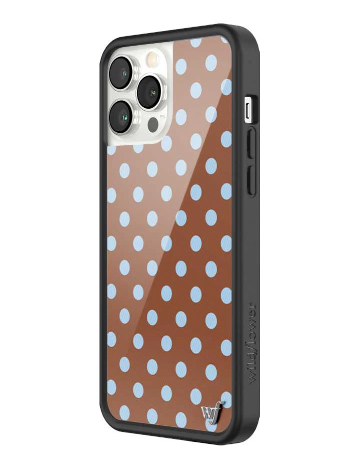 Polka Dot | Brown and Blue iPhone Case - Image 38