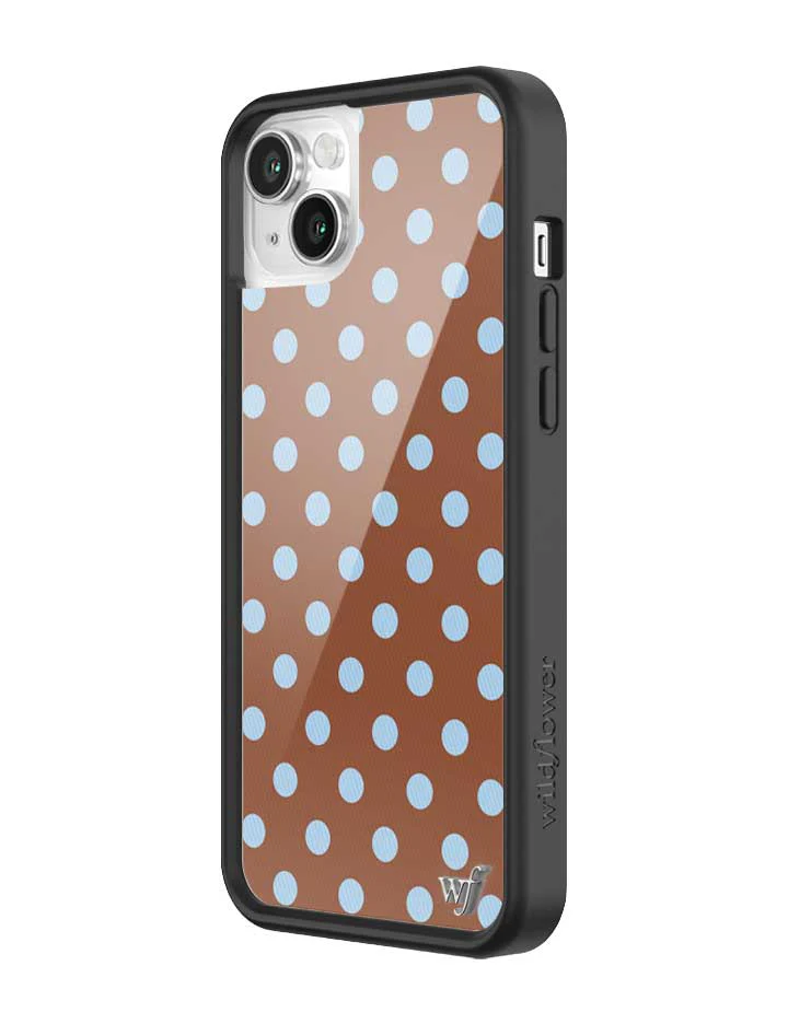 Polka Dot | Brown and Blue iPhone Case - Image 40