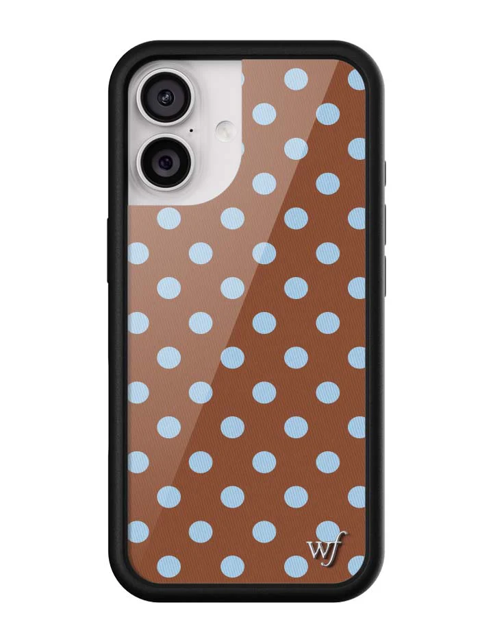 Polka Dot | Brown and Blue iPhone Case - Image 7