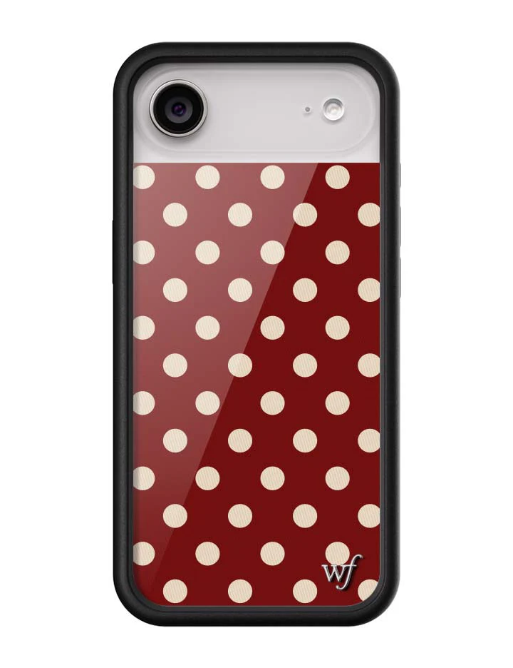 Polka Dot | Burgundy and Cream iPhone Case - Image 10