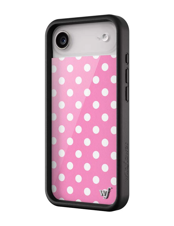 Polka Dot | Pink and White iPhone Case - Image 11