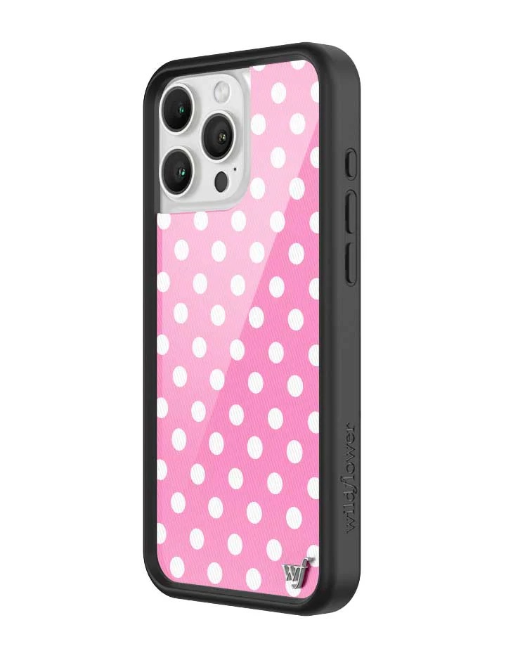 Polka Dot | Pink and White iPhone Case - Image 14