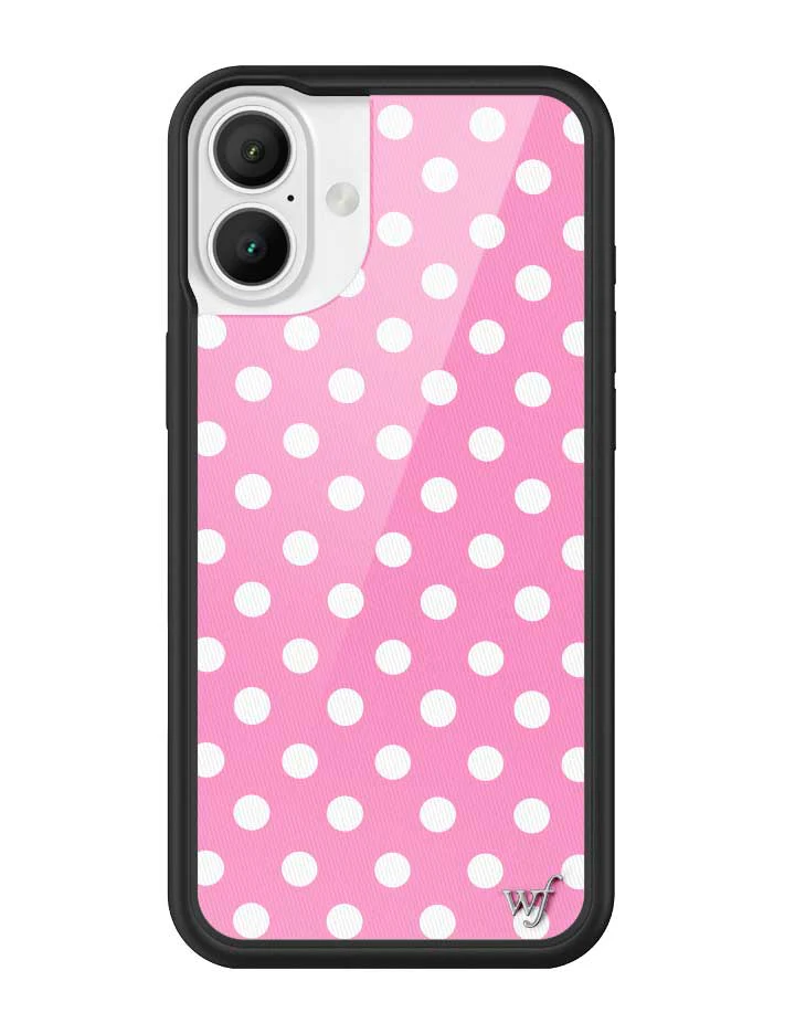 Polka Dot | Pink and White iPhone Case - Image 15