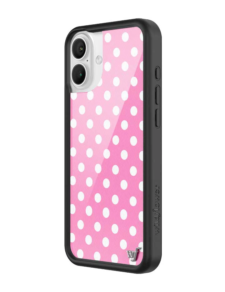 Polka Dot | Pink and White iPhone Case - Image 16