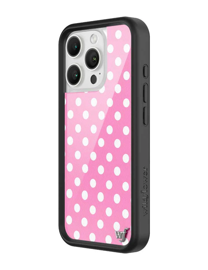 Polka Dot | Pink and White iPhone Case - Image 18