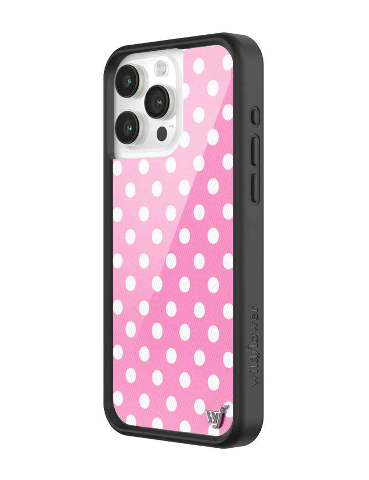 Polka Dot | Pink and White iPhone Case - Image 24