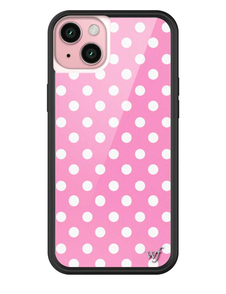 Polka Dot | Pink and White iPhone Case - Image 25
