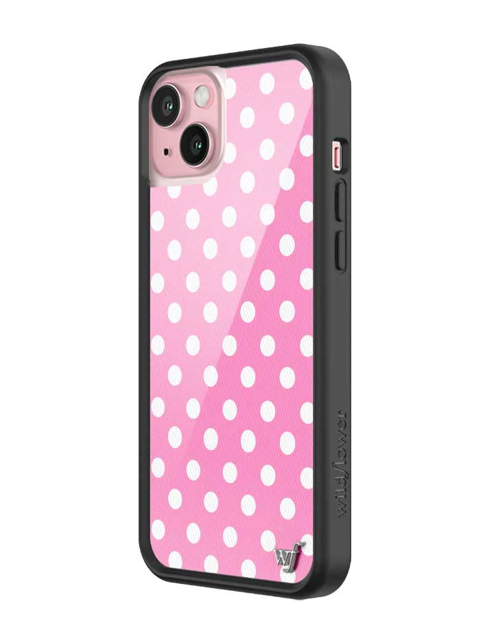 Polka Dot | Pink and White iPhone Case - Image 26