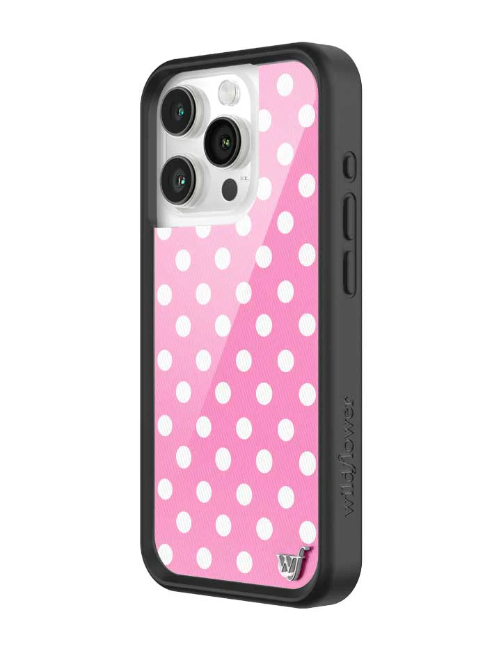 Polka Dot | Pink and White iPhone Case - Image 28