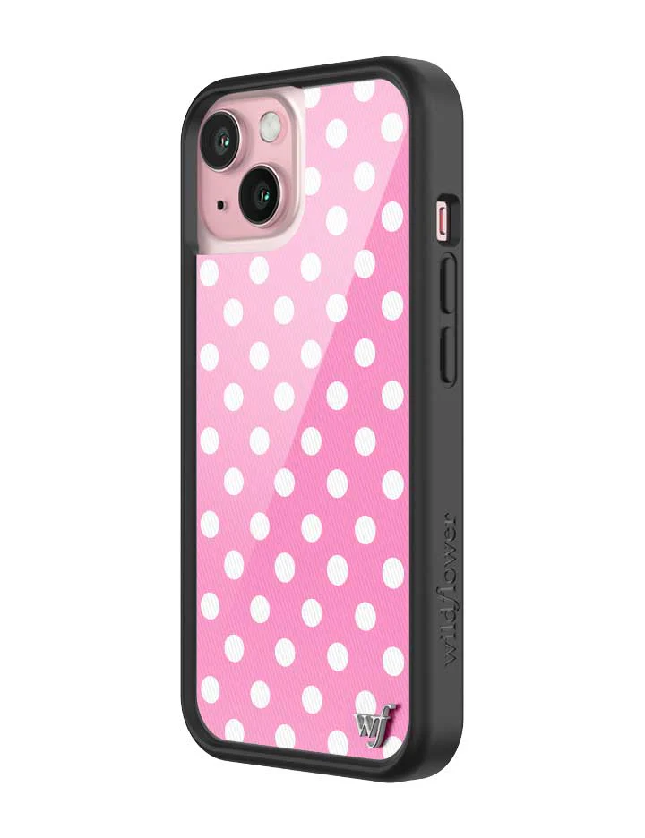 Polka Dot | Pink and White iPhone Case - Image 30
