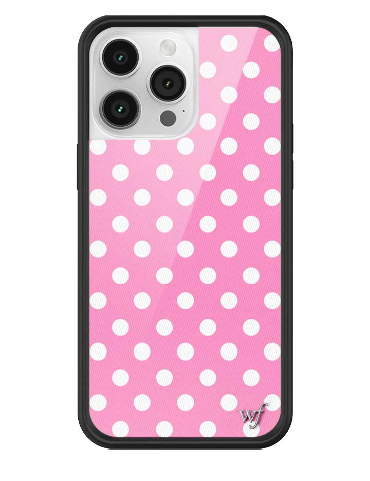 Polka Dot | Pink and White iPhone Case - Image 31