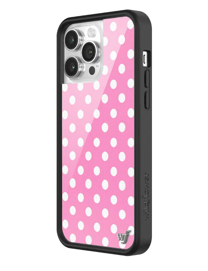 Polka Dot | Pink and White iPhone Case - Image 32
