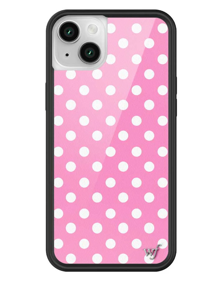 Polka Dot | Pink and White iPhone Case - Image 33