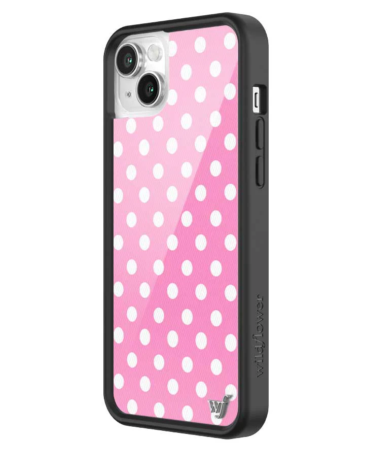 Polka Dot | Pink and White iPhone Case - Image 34