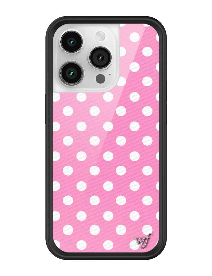 Polka Dot | Pink and White iPhone Case - Image 35
