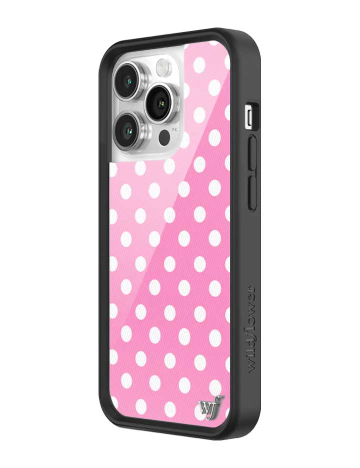 Polka Dot | Pink and White iPhone Case - Image 36