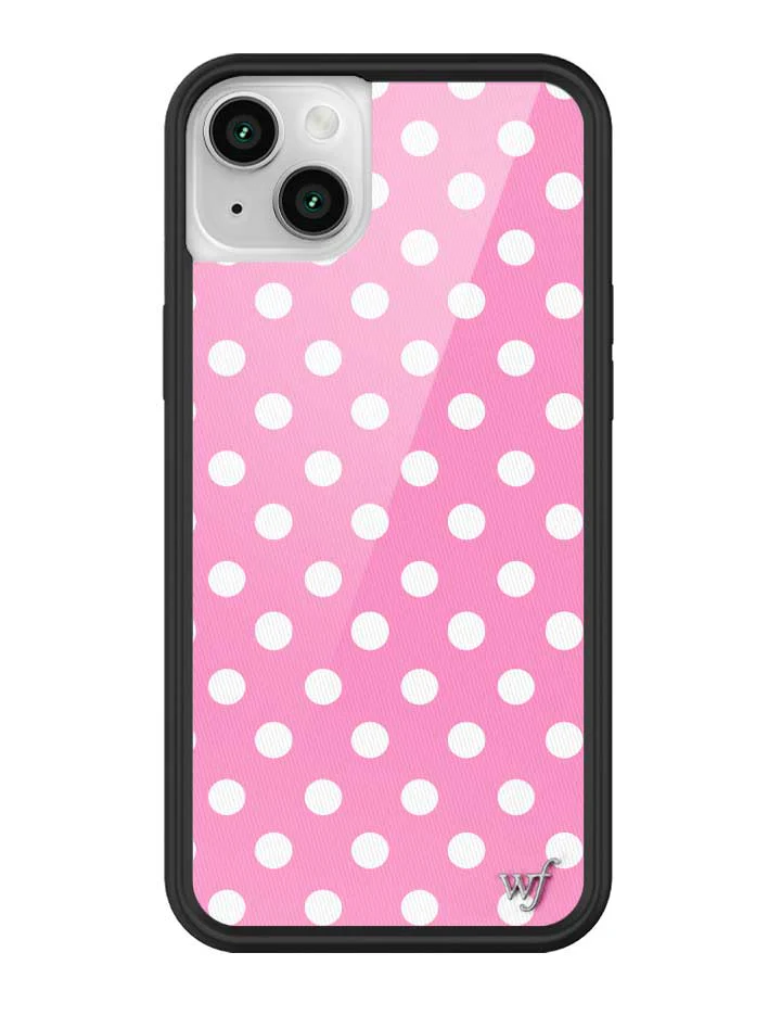 Polka Dot | Pink and White iPhone Case - Image 37