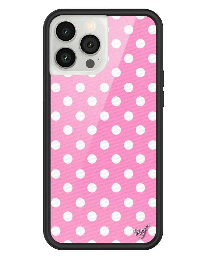 Polka Dot | Pink and White iPhone Case - Image 39