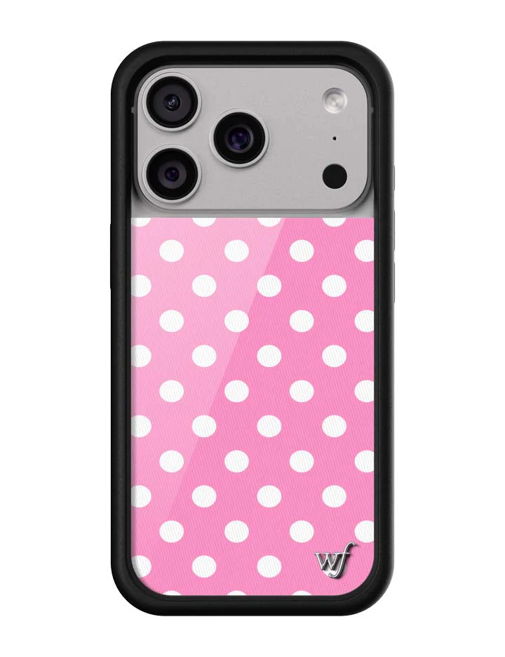 Polka Dot | Pink and White iPhone Case - Image 4