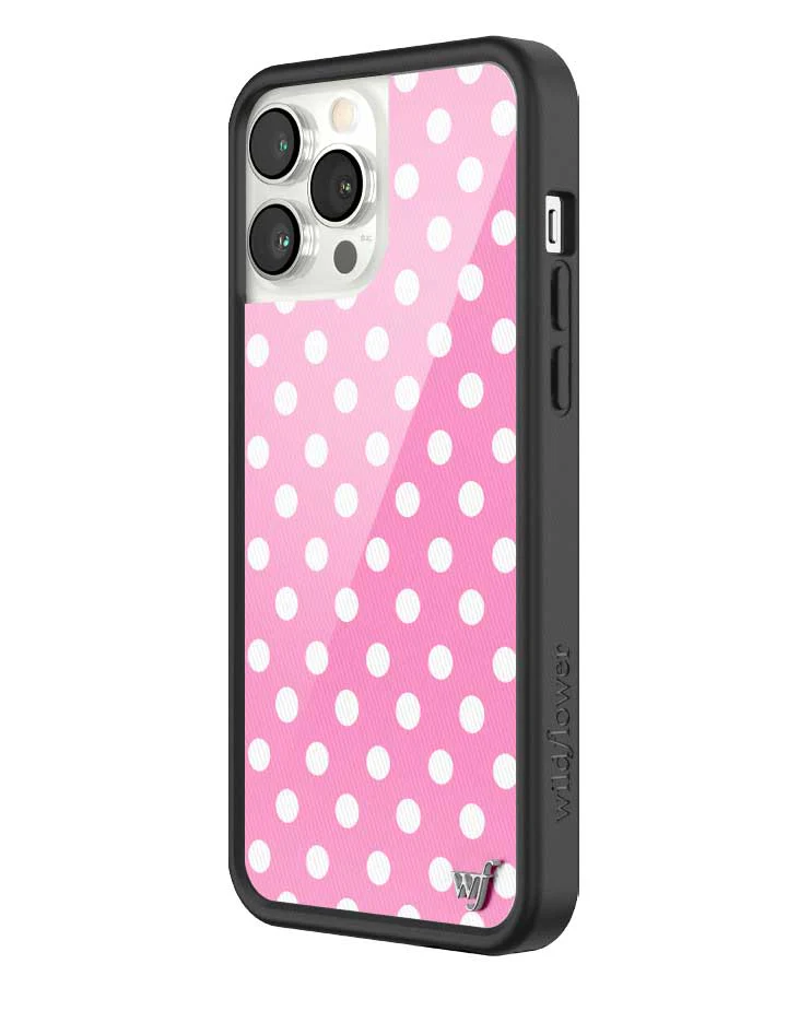 Polka Dot | Pink and White iPhone Case - Image 40