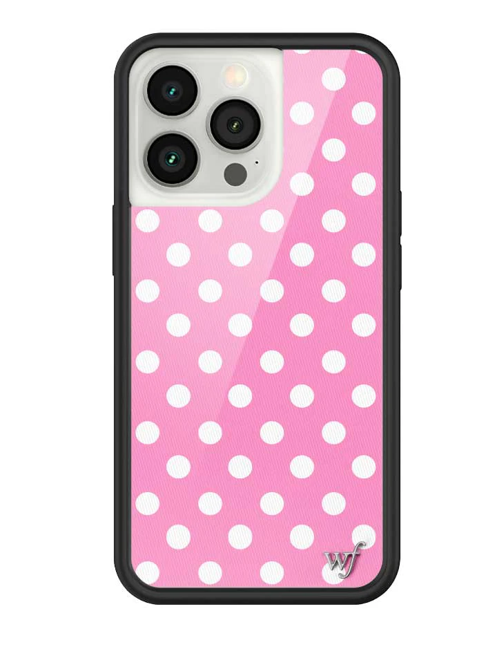 Polka Dot | Pink and White iPhone Case - Image 41
