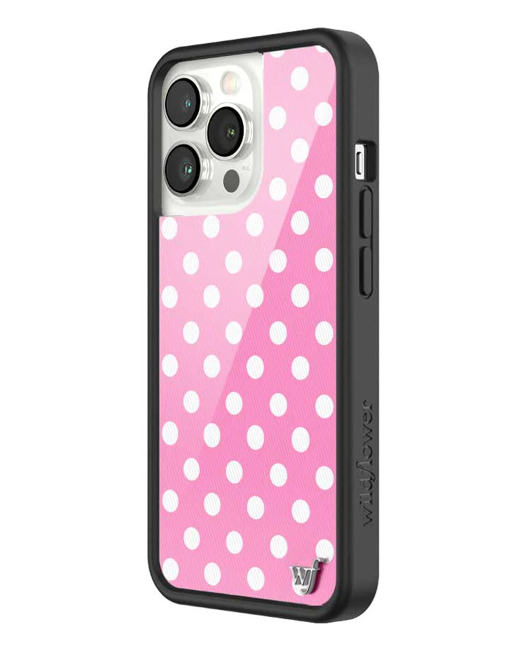 Polka Dot | Pink and White iPhone Case - Image 42