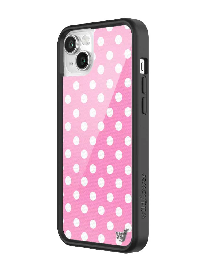 Polka Dot | Pink and White iPhone Case - Image 44