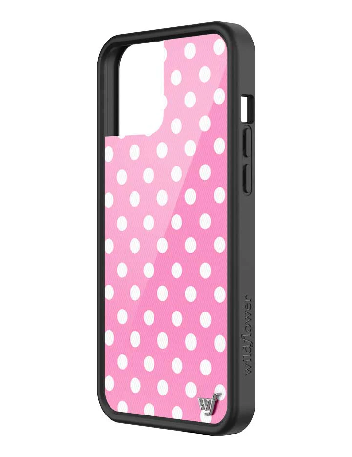 Polka Dot | Pink and White iPhone Case - Image 46