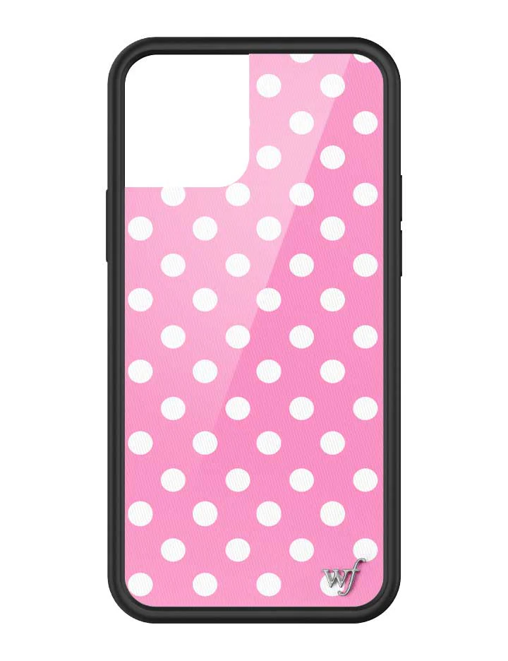 Polka Dot | Pink and White iPhone Case - Image 47