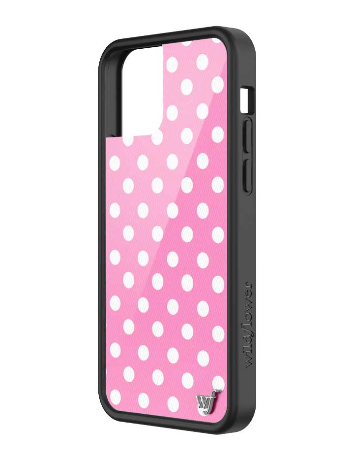 Polka Dot | Pink and White iPhone Case - Image 48