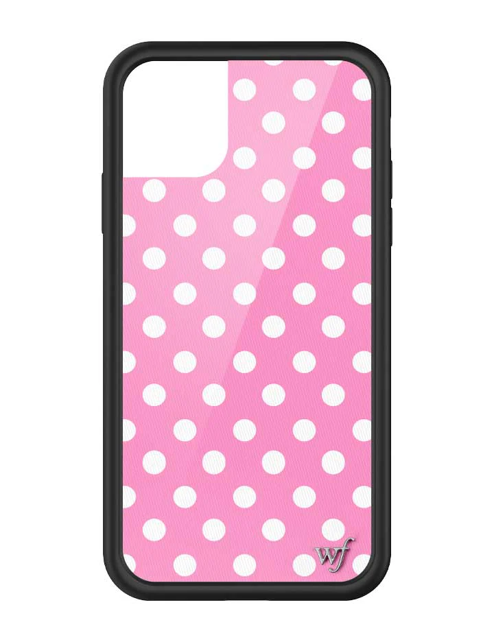 Polka Dot | Pink and White iPhone Case - Image 49